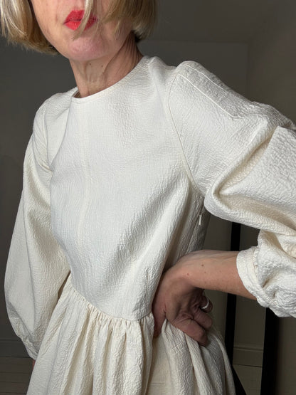 &DAUGHTER Rosalie organic cotton jacquard midi dress