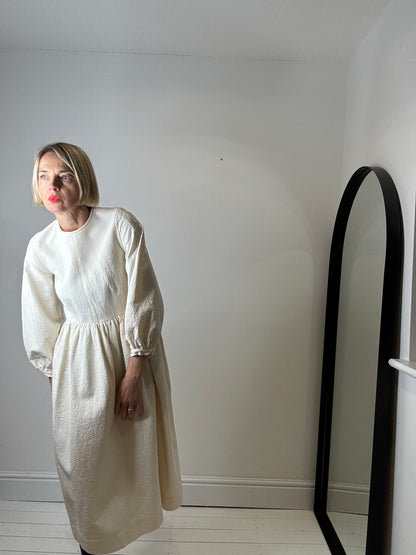 &DAUGHTER Rosalie organic cotton jacquard midi dress