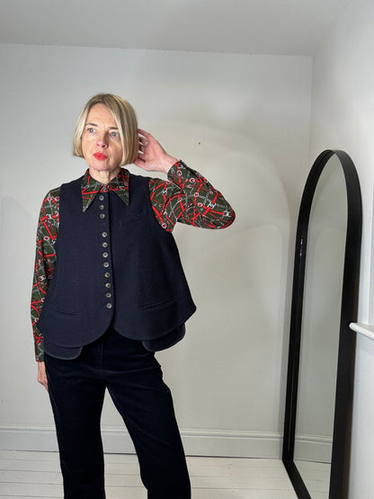 Cabbages & Roses wool waistcoat
