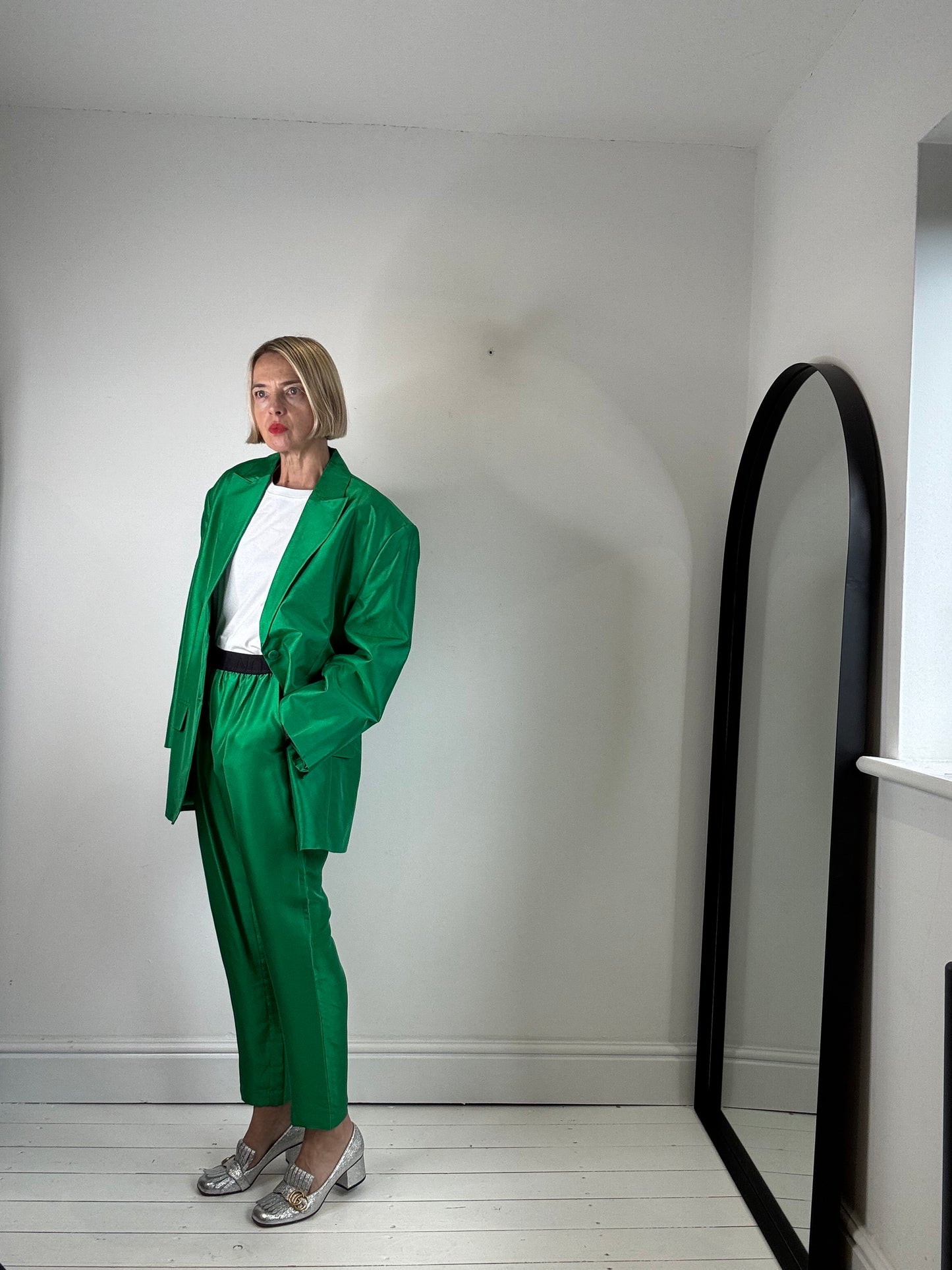 MUNTHE 100% silk suit for women