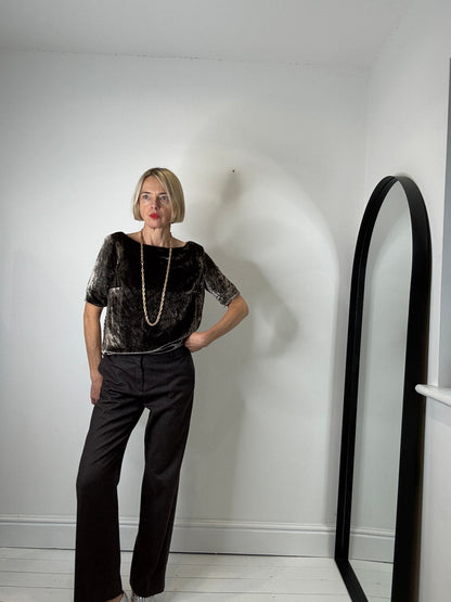 TOAST silk and rayon tee style top