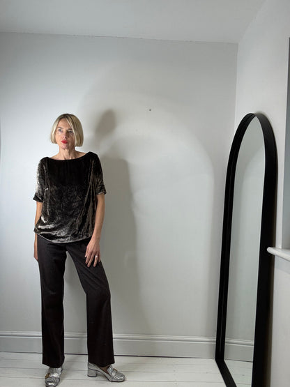 TOAST silk and rayon tee style top