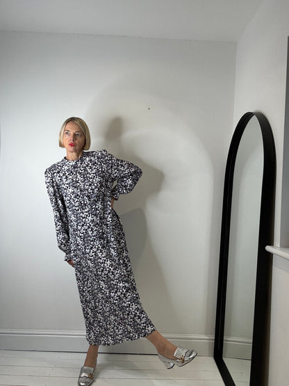 Mono floral print midi dress