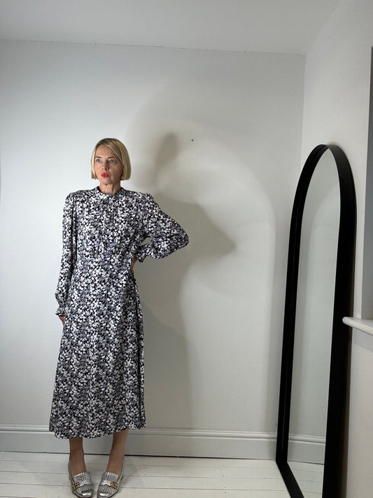 Mono floral print midi dress