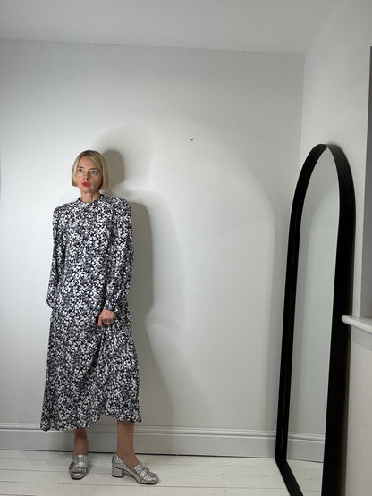 Mono floral print midi dress
